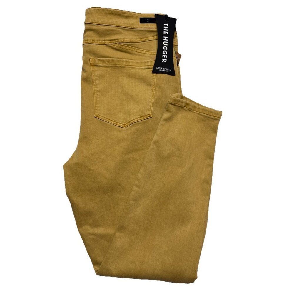 Liverpool The Hugger Ankle Jeans 33/16 Gold Honey Stretch High‎ Rise NWT